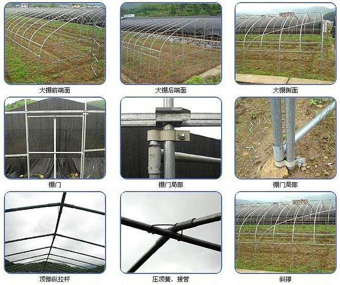 簡(jiǎn)易大棚的拱管和棚門(mén)的安裝方法